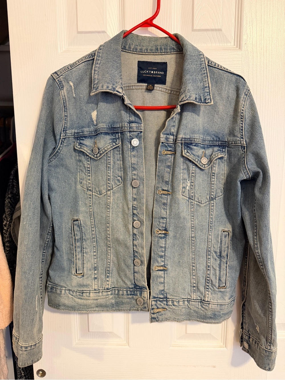 Lucky Brand Washed Light Blue Denim Jacket for Women